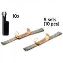 Maisto Tech alkatrészek (10 tartó + 10 fém érintkező)