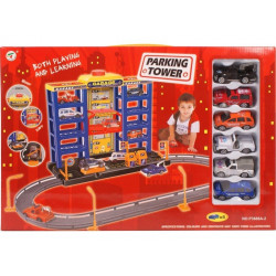 Parking Tower négyemeletes parkolóház autókkal