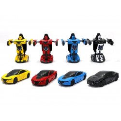 Átalakuló kisautó többféle - 1:32, zenél, világít Autó, jármű Rastar