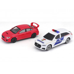 Bburago - Audi A6 rendőrautó és üldözöttje 1:43