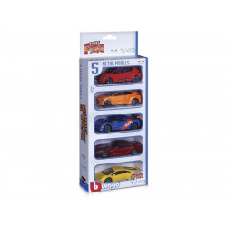 Bburago Street Fire - kisautó 5 db-os csomag 1:43 Autó, jármű Bburago