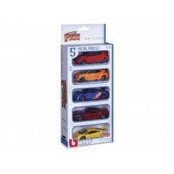 Bburago Street Fire - kisautó 5 db-os csomag 1:43