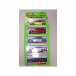 Bburago Street Fire - kisautó 5 db-os csomag 1:43