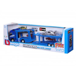 Bburago Street Fire - Volvo FH16 tréler + Porsche 911 1:43