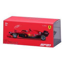 Bburago F1 - Ferrari, SF21 2021-es szezon Díszdobozos C. LeClerc 1:43 Autó, jármű Bburago