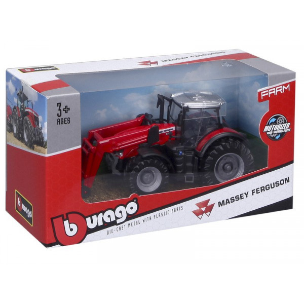 Bburago 10 cm traktor - Massey Ferguson markolóva