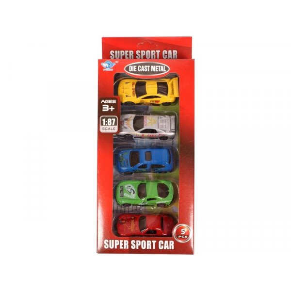 Fém kisautó 5db-os 1201I068