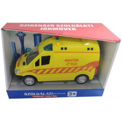 Lendkerekes magyar mentőautó 21cm 1712A139