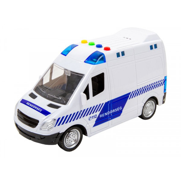 Lendkerekes magyar rendőrautó 21cm 1712A138