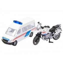 Magyar rendőrségi busz és motor 1655 Autó, jármű SIKU