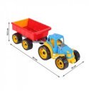 Műanyag traktor utánutóval 3442