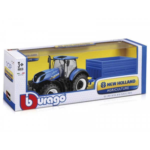 Bburago 1/32 traktor - New Holland traktor utánfu