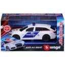Bburago 1/43 Audi A6 szirénázó magyar rendőrautó