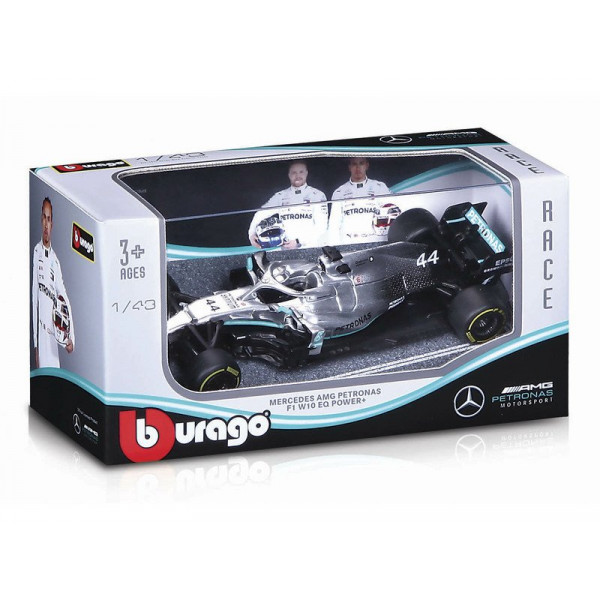 Bburago 1/43versenyautó - 2019 Mercedes F1 18-38