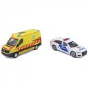 Bburago 1/50 VW Crafter + Audi A6 magyar mentőaut