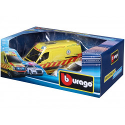 Bburago 1/50 VW Crafter + Audi A6 magyar mentőaut Autó, jármű Bburago