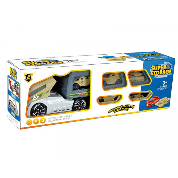 Katonai autószállító 5 db autóval