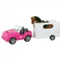 Sportautó utánfutóval és lóval 63.3×21.3×30 cm 62