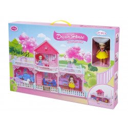 Babaház 56x7,8x37 cm 1904Z115 Babaház, bútorok REGIO