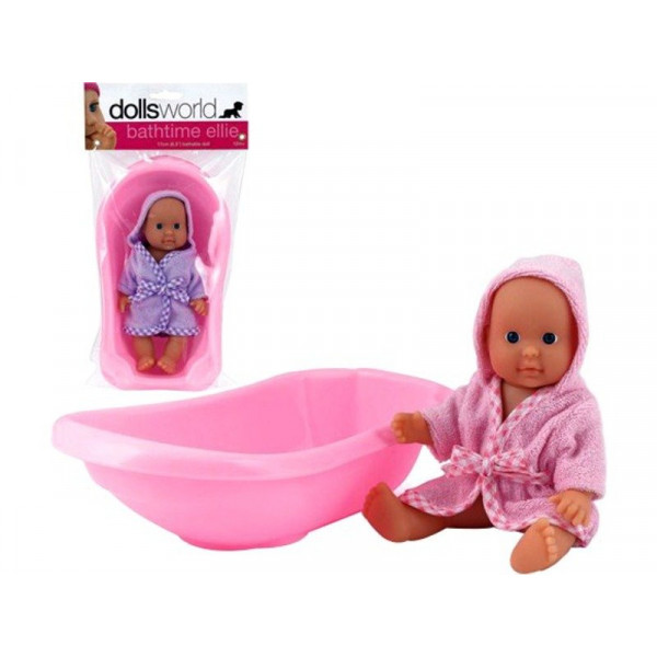 Baba, Ellie, 17,5 cm, babakáddal, fürdethető, 2 f