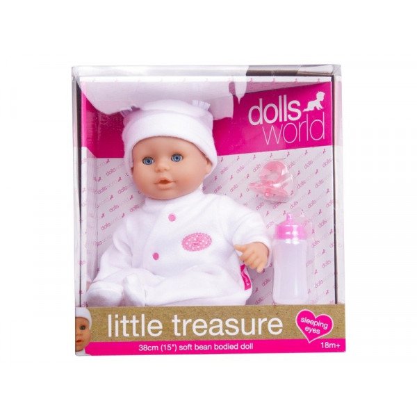 Baba, Little treasure, 38 cm, babzsák testű, kieg