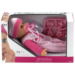Baba, Phoebe, 30 cm, puha testű, alvós szemű 8726 Csecsemő baba REGIO