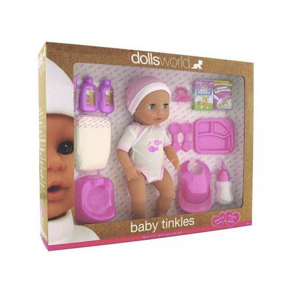 Baba, Baby Tinkles, 38 cm, iszik-pisil, kiegészít
