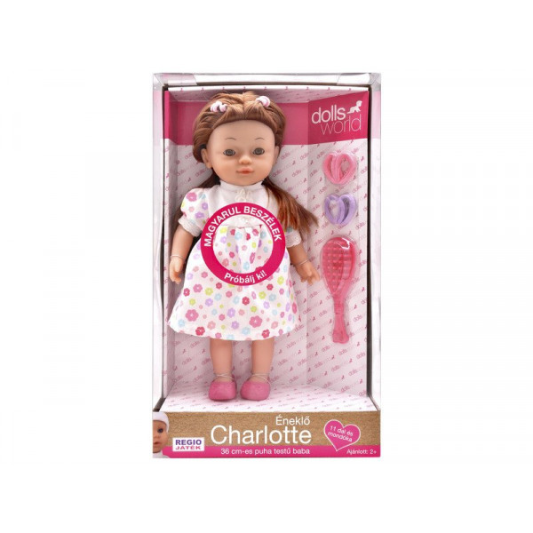Magyarul beszélő Charlotte, virágos ruhában 8157