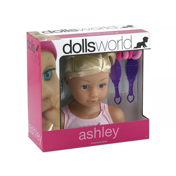Fésülhető babafej sok kiegészítővel, Ashley 8584
