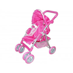 Lábtart. kosaras pink cs.babakocsi 49x38x64cm9352 Baba, babakocsi REGIO