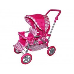 Lábtart. kosaras pink iker bkocsi63,5x39x75cm9386 Baba, babakocsi REGIO