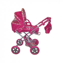 Mély táskás babakocsi pink71x42,5x69 cm 9333