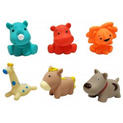 Műanyag állatok, 6 db Bébi fürdőjáték REGIO
