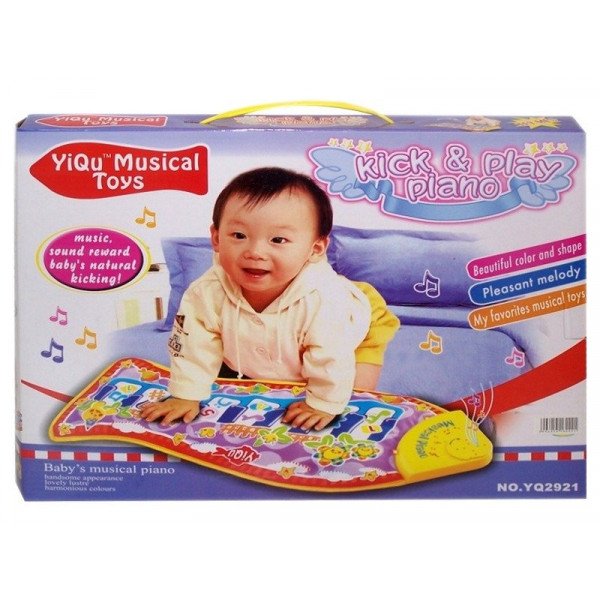 Bébi zenélő szőnyeg,halacskás 0701Z376