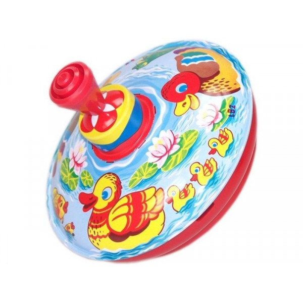 Fém búgócsiga, 13 cm, kacsás, display 52410