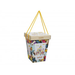 50 db-os fa építőkocka 15191 Bébijáték, kellék Cubika