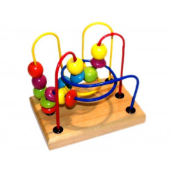 Drótos ügyességi játék fa MC202108B Bébijáték, kellék REGIO