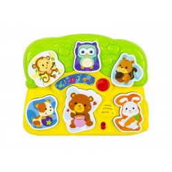 Fények és hangok állatos puzzle Bébijáték, kellék Winfun