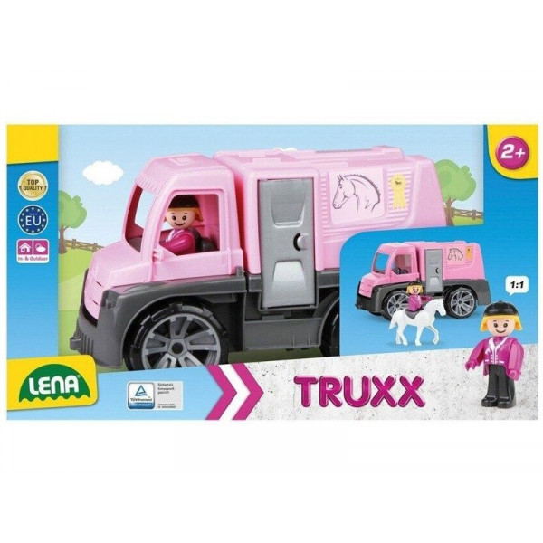 Lószállító autó játékszett, 28 cm 04458