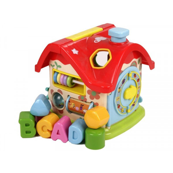 Vidám formaválogató házikó