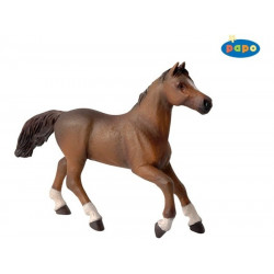 Futó barna ló 51075 Állatfigura, állatszett PAPO