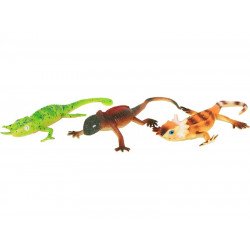 Gyík 3 féle 28-30 cm H9903 Állatfigura, állatszett REGIO