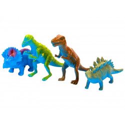 Műanyag dinók, 6,5 cm  4 db/csomag HB609/4 Állatfigura, állatszett REGIO