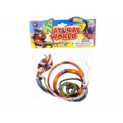 Műanyag kígyók, 5 db/csomag HB2161 Állatfigura, állatszett REGIO