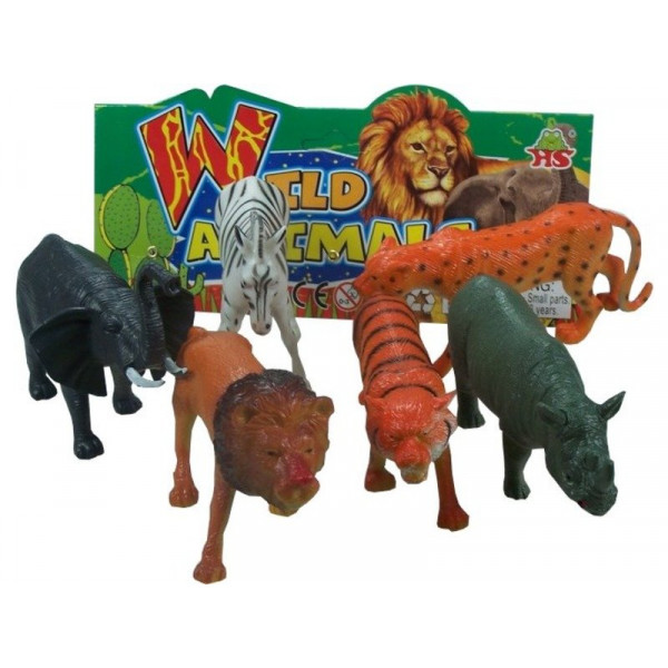 Műanyag vadállatok 13-15 cm 6 db/csomag HB605/6