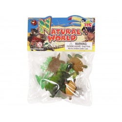 Teknősök 5-9,5 cm, 4 db és 2 kiegészítő HB2645F Állatfigura, állatszett REGIO