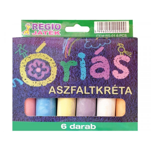 Aszfaltkréta 6 db/doboz RS-01 6 pcs
