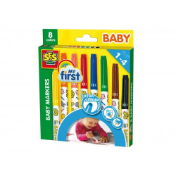 Filctoll - gömbölyű hegyű, 8 db 00299 Festés, színezés, rajzolás SES