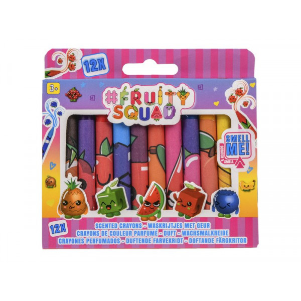 Fruitysquad - Illatos zsírkréta 12 db/cs FS60354