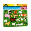 Rajzoló sablonok, állatok, 27x23 cm, 2 db 65767